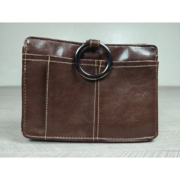Pouchee Brown Leather Purse Organizer Handbag Wallet Insert Make Up Bag - Picture 2 of 7